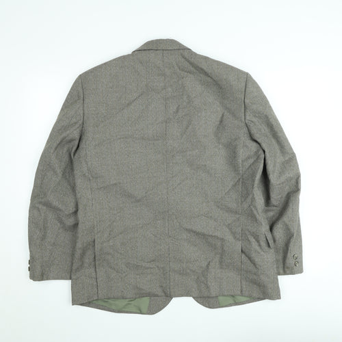 Marks and Spencer St Michael Men's Green Wool Blend Sport Coat 42 Short Classic Jacket