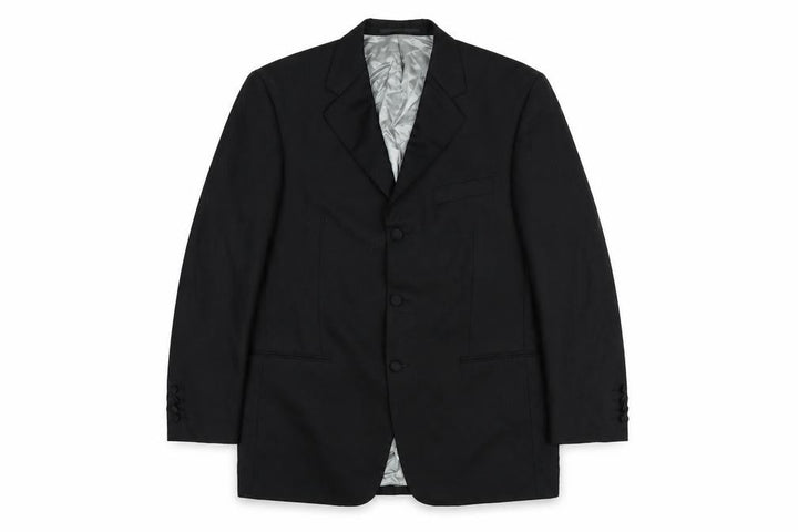 Allders Men's Black Wool Blend Classic Fit 40R Blazer Jacket