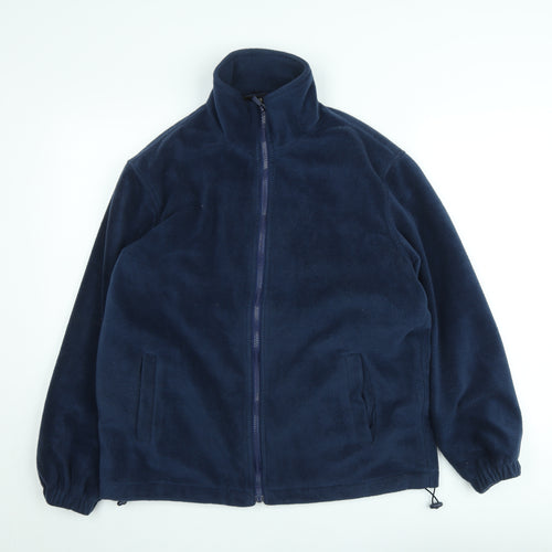 JBC Collection Mens Blue Fleece Full Zip Sweatshirt XL