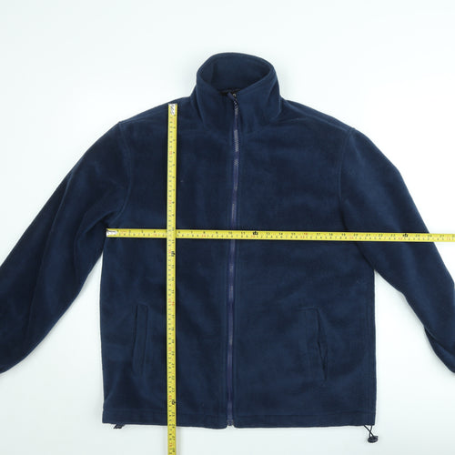 JBC Collection Mens Blue Fleece Full Zip Sweatshirt XL
