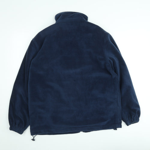 JBC Collection Mens Blue Fleece Full Zip Sweatshirt XL