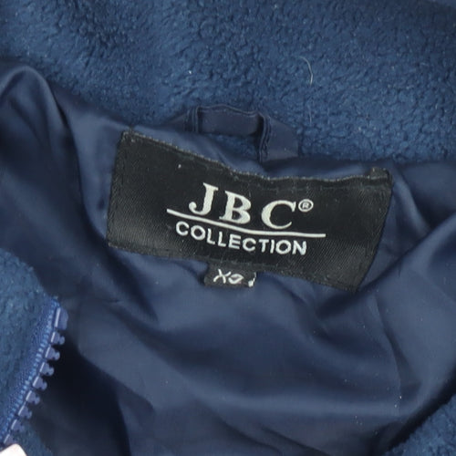 JBC Collection Mens Blue Fleece Full Zip Sweatshirt XL