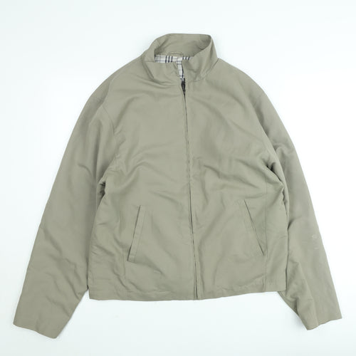 Primark Men's Beige Small Cotton Blend Full Zip Casual Jacket