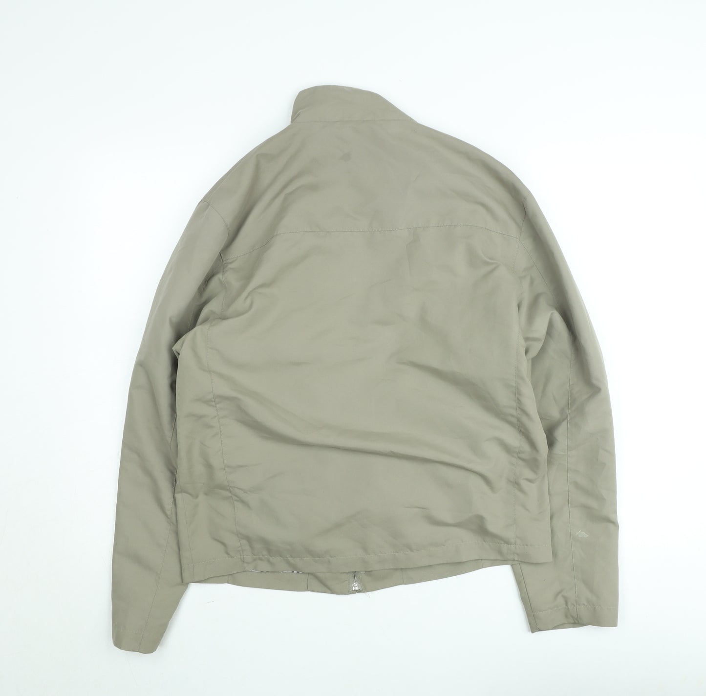 Primark Men's Beige Small Cotton Blend Full Zip Casual Jacket