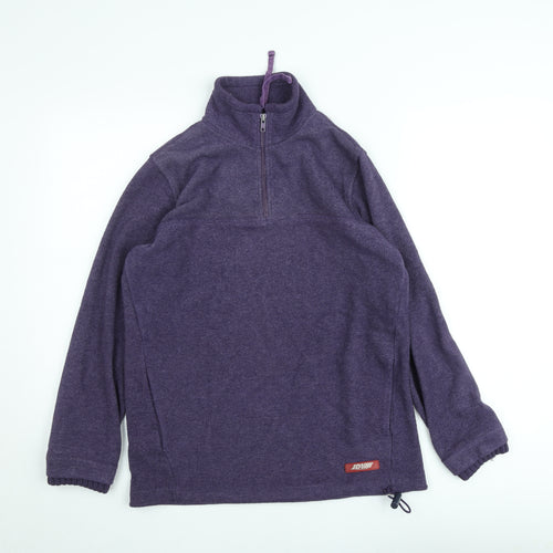 Joie de Vivre Women's Purple 1/2 Zip Fleece Sweatshirt Size M