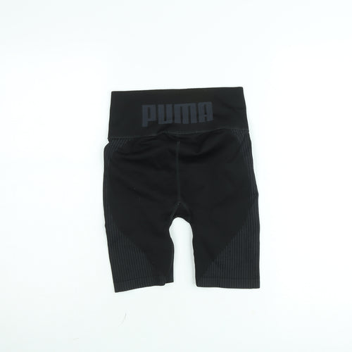 Puma Womens Black XS Compression Biker Activewear Shorts