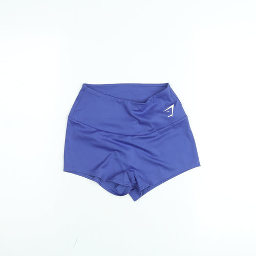 Gymshark Women's Blue Small High Waist Biker Shorts Activewear