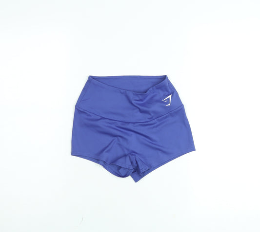 Gymshark Women's Blue Small High Waist Biker Shorts Activewear