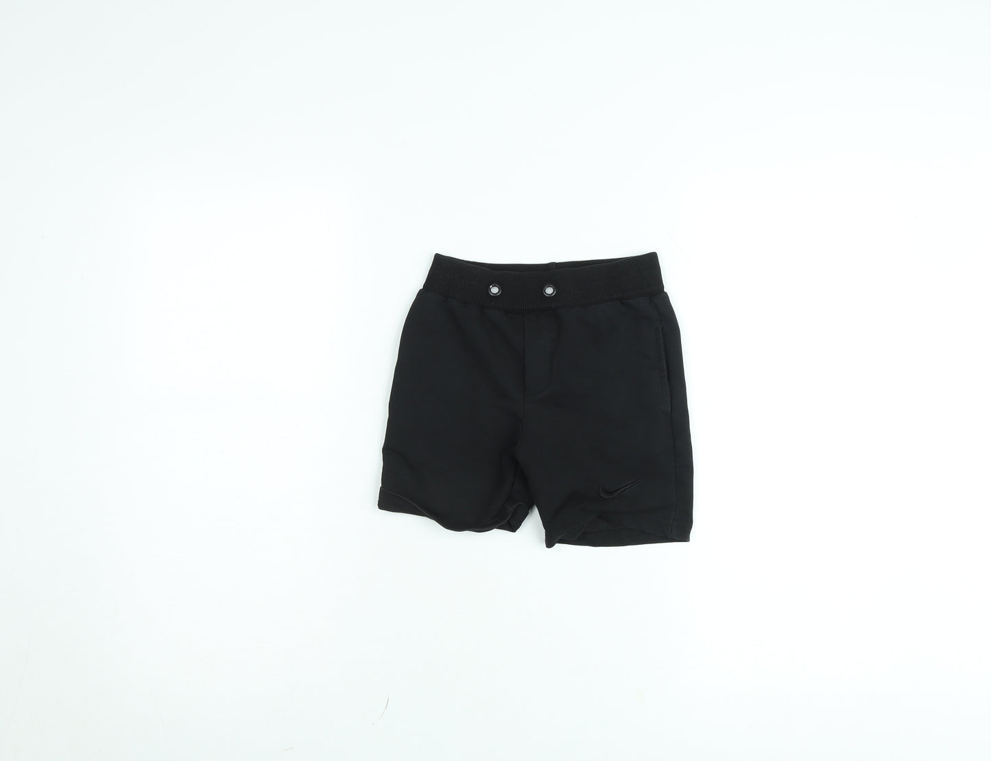 Nike Boys Black Athletic Shorts Size 8 Years Sportswear Elastic Waist