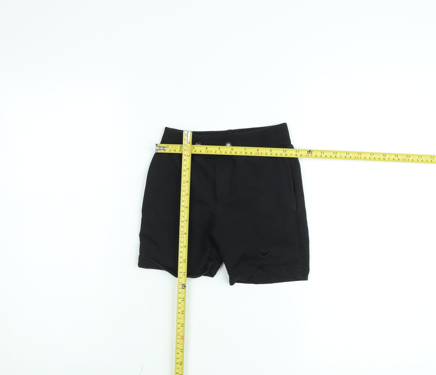 Nike Boys Black Athletic Shorts Size 8 Years Sportswear Elastic Waist