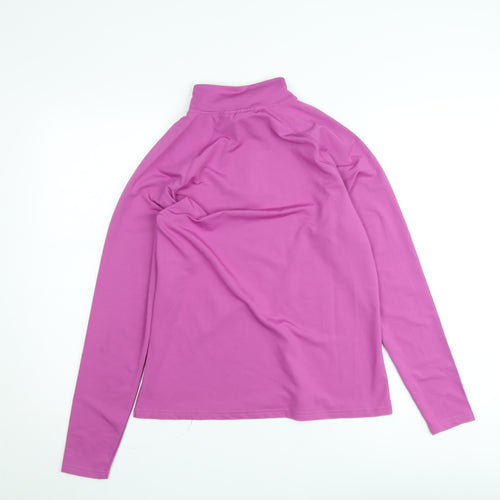 MP Women's Pink Long Sleeve 1/4 Zip Pullover Sweatshirt Size L
