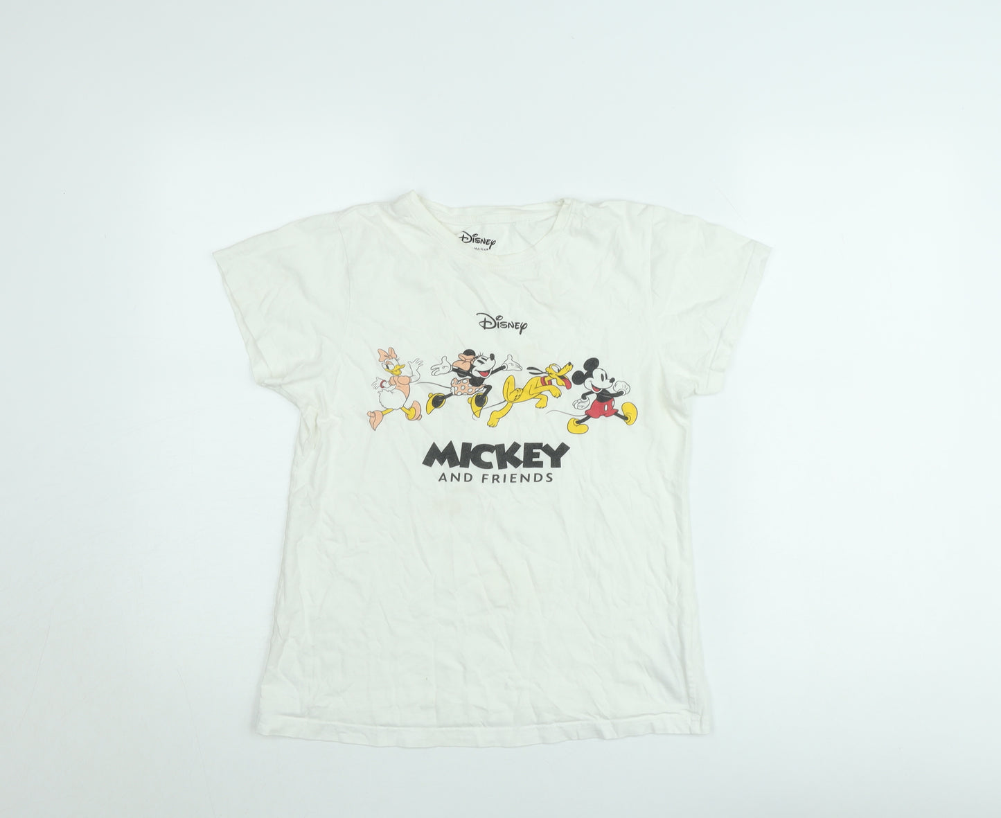 Disney at Primark Girls White XS Mickey & Friends Graphic T-Shirt