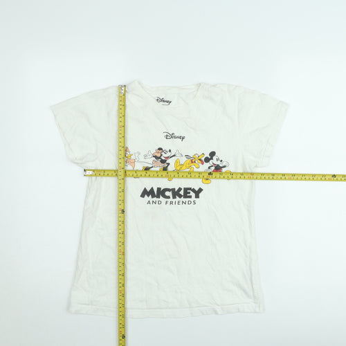 Disney at Primark Girls White XS Mickey & Friends Graphic T-Shirt