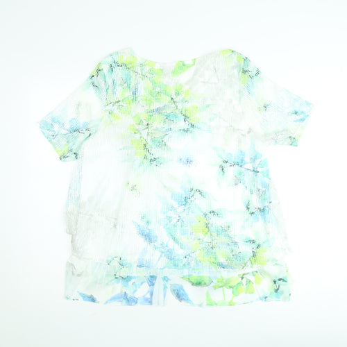 Jessica Graaf Women's Multicoloured Floral Tunic Blouse Size M