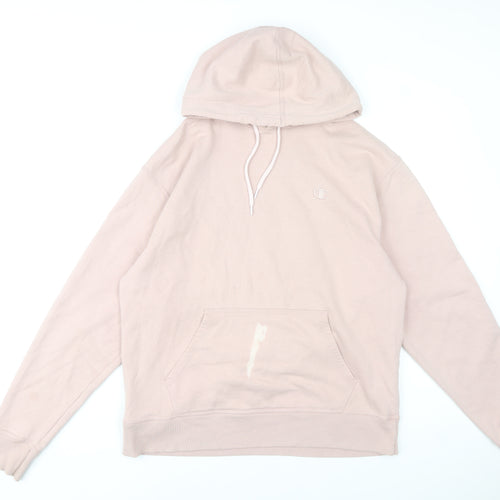Champion Women’s Pink Pullover Hoodie Size L Cotton Blend