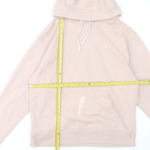 Champion Women’s Pink Pullover Hoodie Size L Cotton Blend