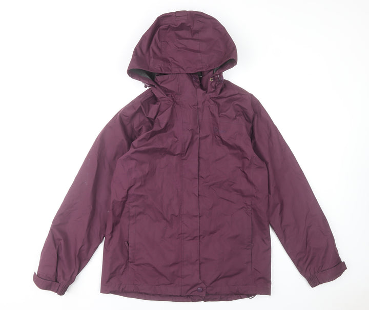 Hi Gear Womens Purple Hooded Waterproof Rain Jacket Size 10