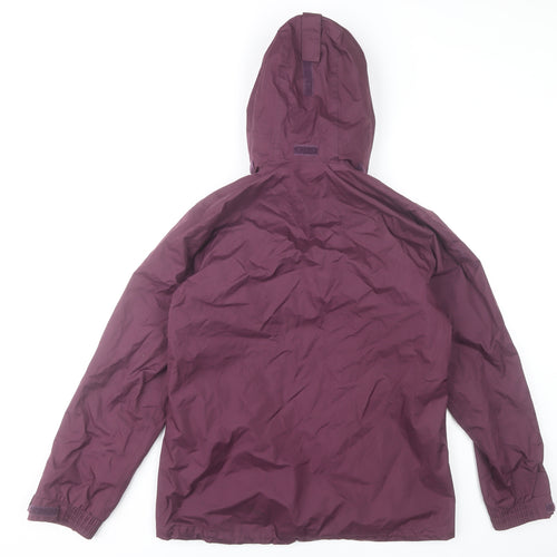Hi Gear Womens Purple Hooded Waterproof Rain Jacket Size 10