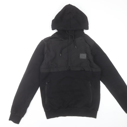 Supply & Demand Men's Black XS Pullover Hoodie with Zip Pockets