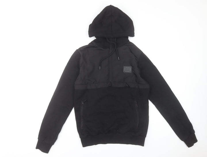 Supply & Demand Men's Black XS Pullover Hoodie with Zip Pockets