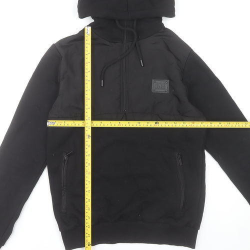 Supply & Demand Men's Black XS Pullover Hoodie with Zip Pockets
