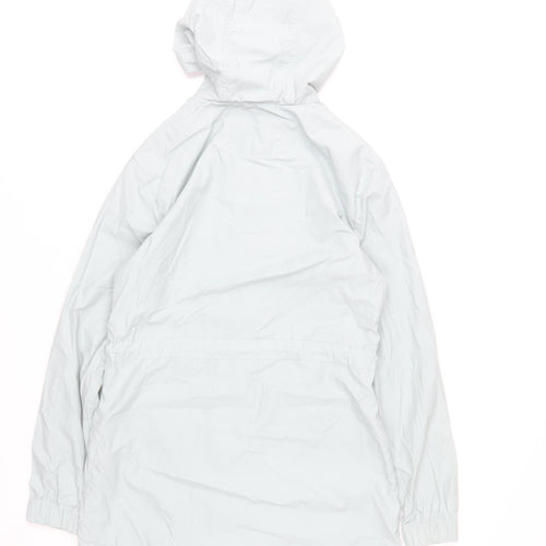 Fat Face Women's Grey Hooded Parka Jacket UK 6 Cotton Blend