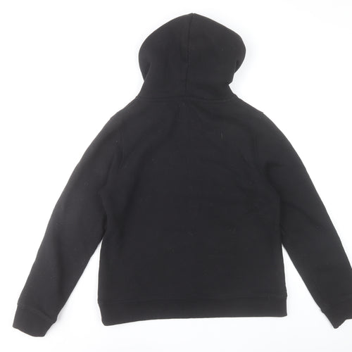 SoulCal & Co Women Black Large Pullover Hoodie 80% Cotton Logo Print