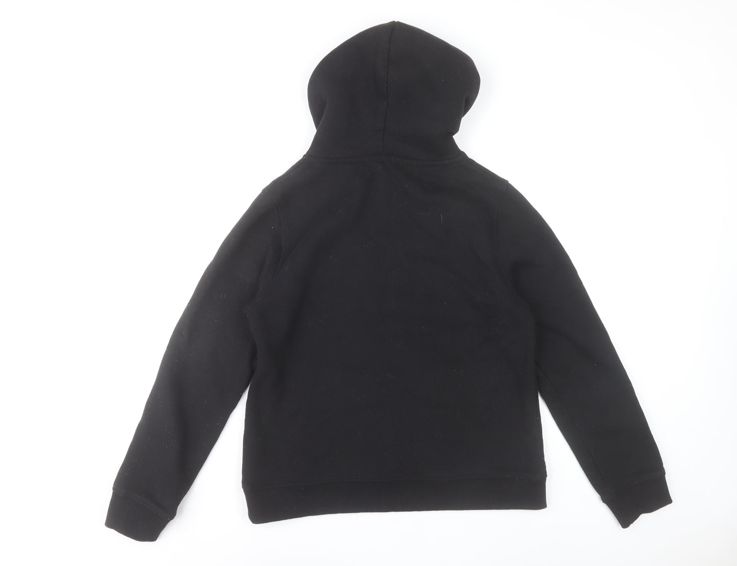 SoulCal & Co Women Black Large Pullover Hoodie 80% Cotton Logo Print