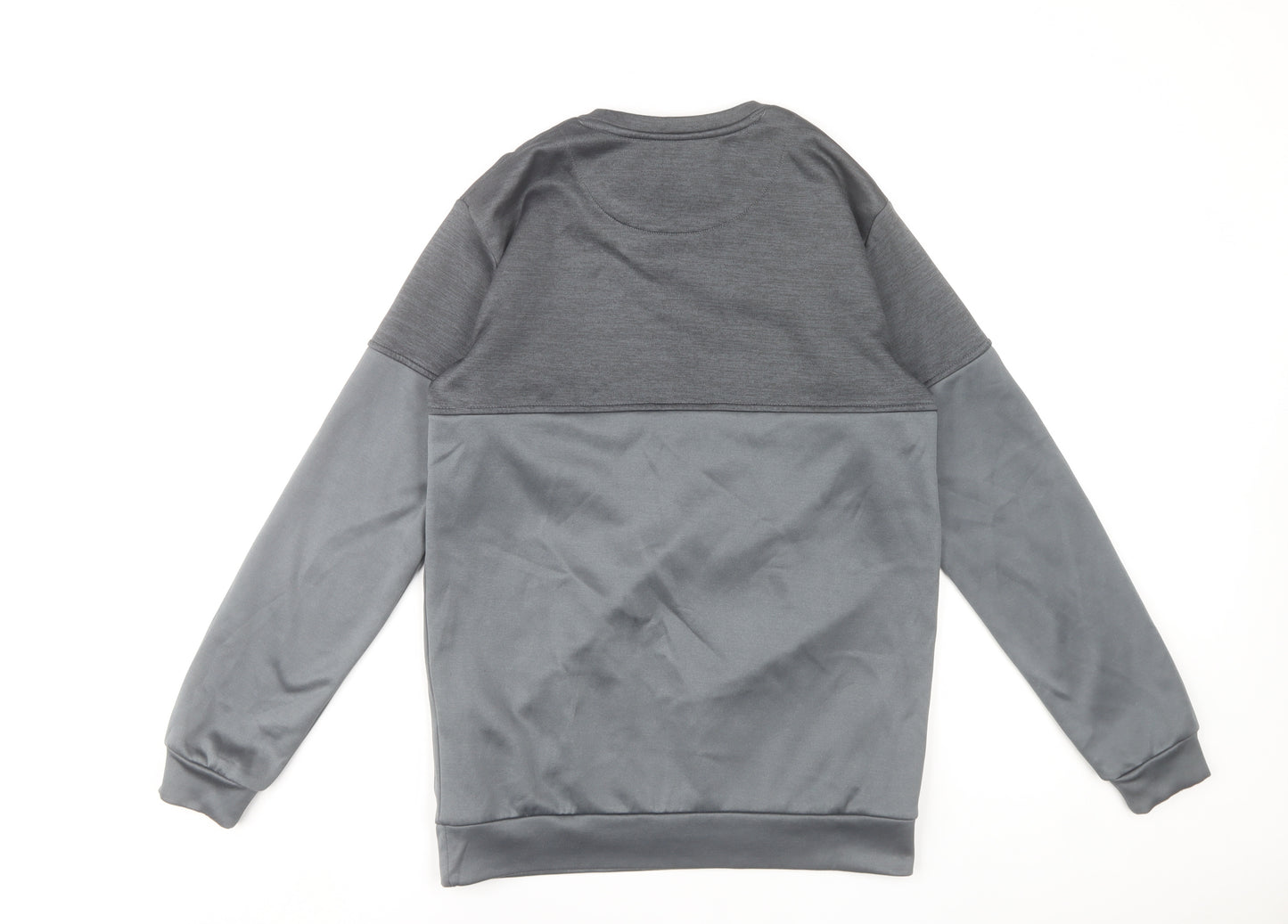 SikSilk Men's Grey Pullover Sweatshirt Size S Regular Fit