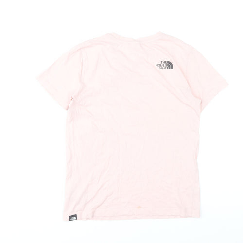 The North Face Girls Pink XL Lightweight Cotton Logo T-Shirt