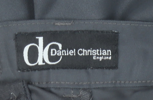 Daniel Christian Men's Black Cargo Trousers 30R Polyester Workwear