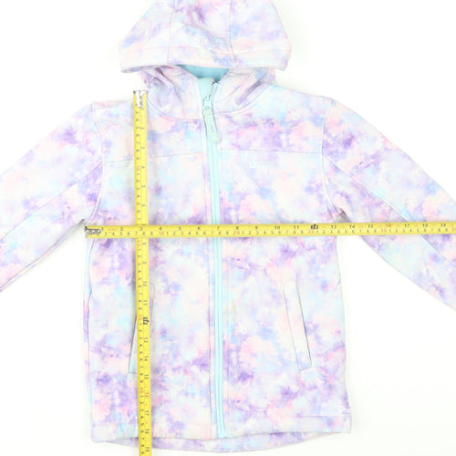 Mountain Warehouse Girls Pastel Tie Dye Soft Shell Hooded Jacket 7-8 Years