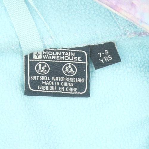 Mountain Warehouse Girls Pastel Tie Dye Soft Shell Hooded Jacket 7-8 Years