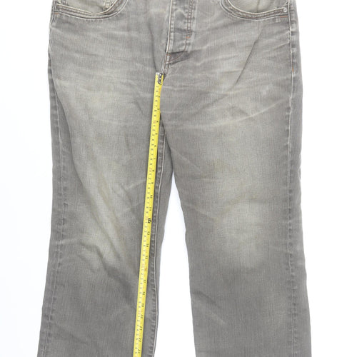 RJR John Rocha Men's Grey Straight Leg Jeans 38W 30L Cotton Denim