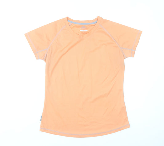 Trespass Womens Orange Quick Dry Short Sleeve Active T-Shirt UK 12