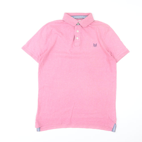 Crew Clothing Co. Men’s Pink Cotton Polo Shirt Size S
