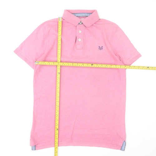 Crew Clothing Co. Men’s Pink Cotton Polo Shirt Size S