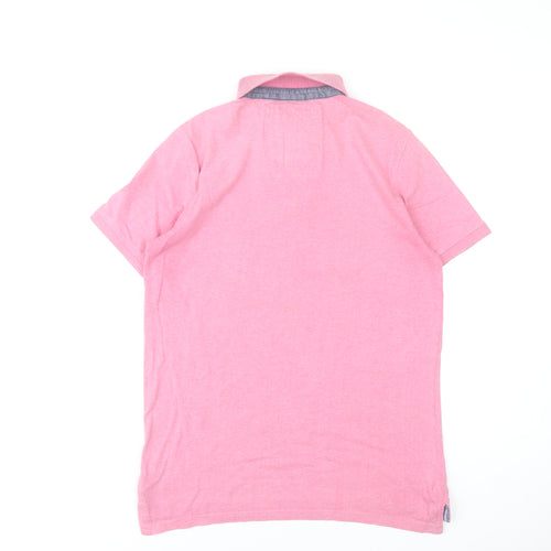 Crew Clothing Co. Men’s Pink Cotton Polo Shirt Size S