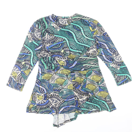 Aphorism Women's Multicoloured Wrap Blouse Size 12 Viscose Top