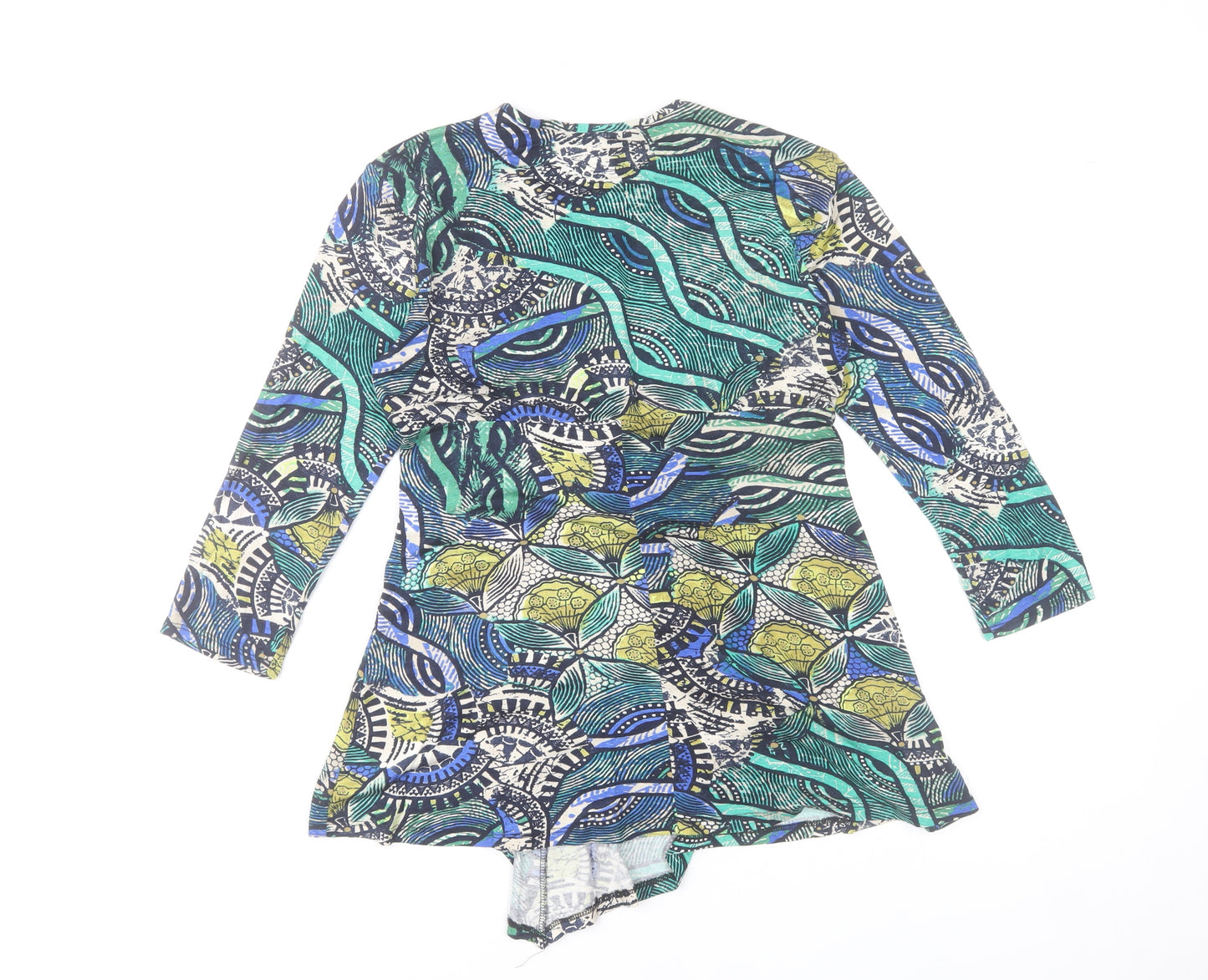 Aphorism Women's Multicoloured Wrap Blouse Size 12 Viscose Top