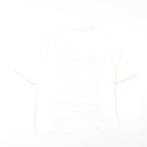 Barbara Lebek Womens Multicoloured Viscose Stretch T-Shirt Size 14R