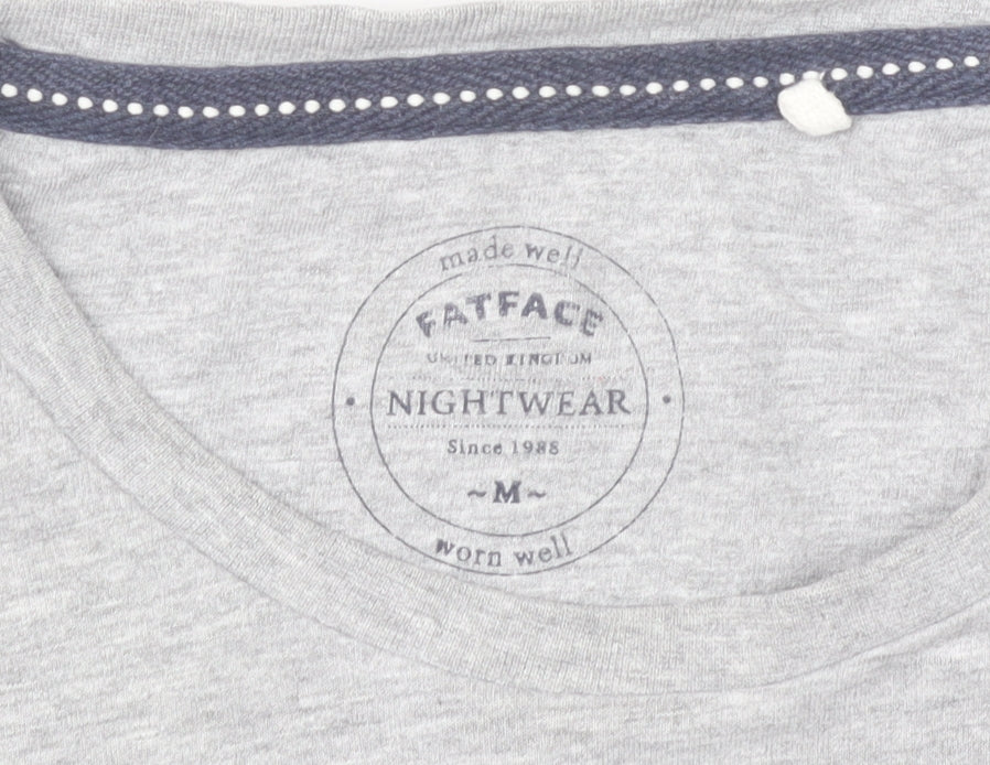 Fat Face Men's Grey Short Sleeve Pyjama Top M Nightwear