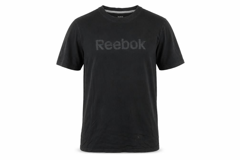 Reebok Men’s Black Cotton Crew Neck Short Sleeve Sports T-Shirt M