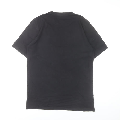 Reebok Men’s Black Cotton Crew Neck Short Sleeve Sports T-Shirt M