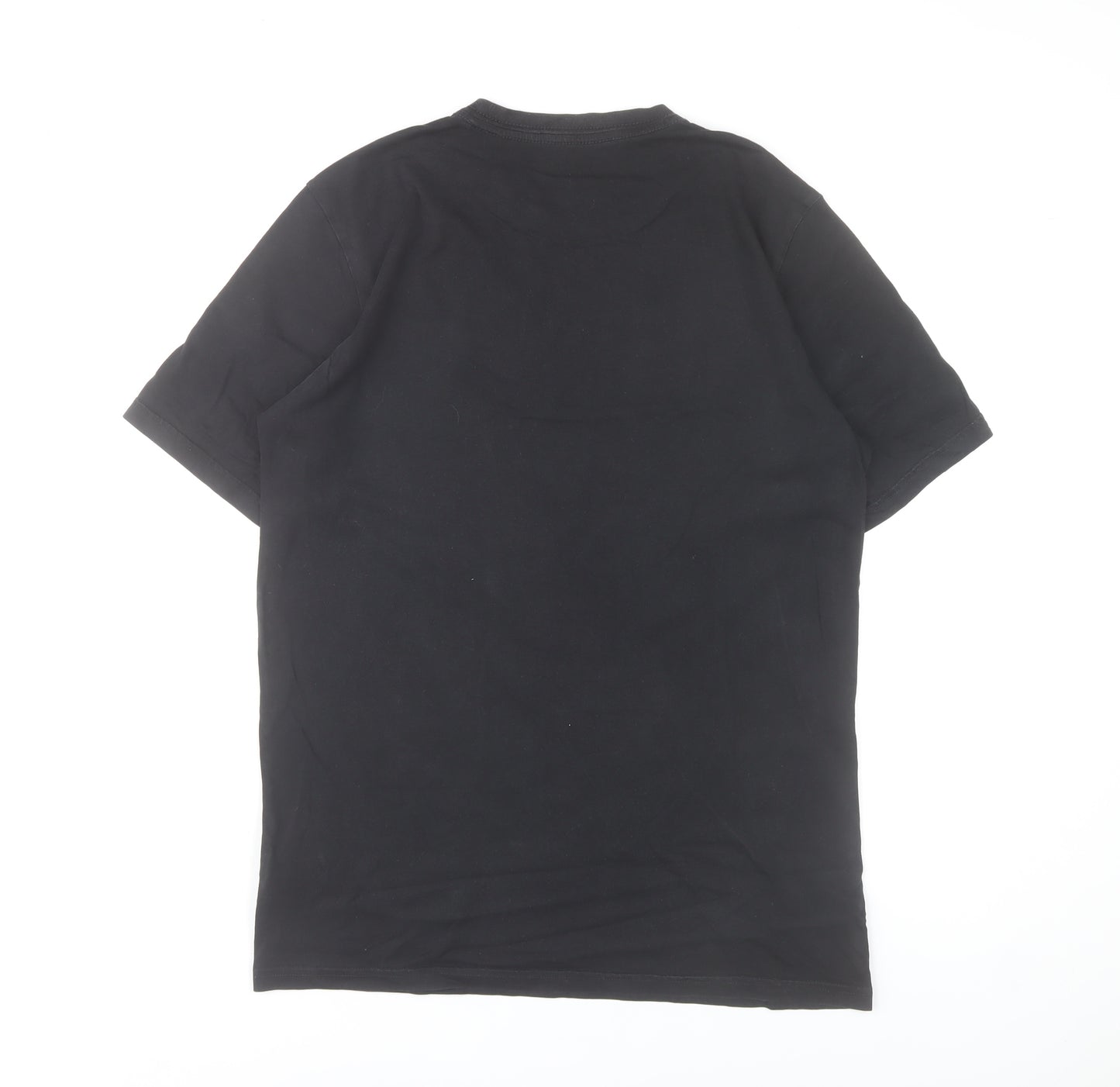 Reebok Men’s Black Cotton Crew Neck Short Sleeve Sports T-Shirt M