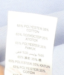 Red Herring Men Blue Slim Fit Long Sleeve Dress Shirt 16.5in Collar 42cm