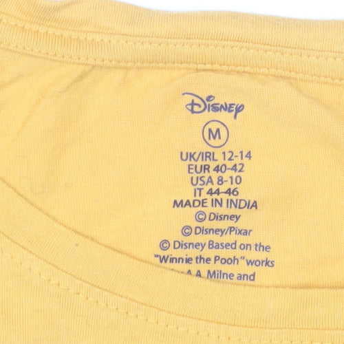 Disney Winnie the Pooh Yellow Women’s Long Sleeve Pyjama Top Size 12-14