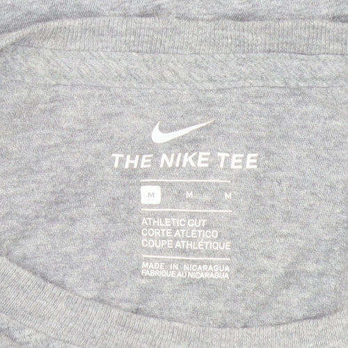 Nike Men's Grey That Swoosh Life Athletic T-Shirt Size M
