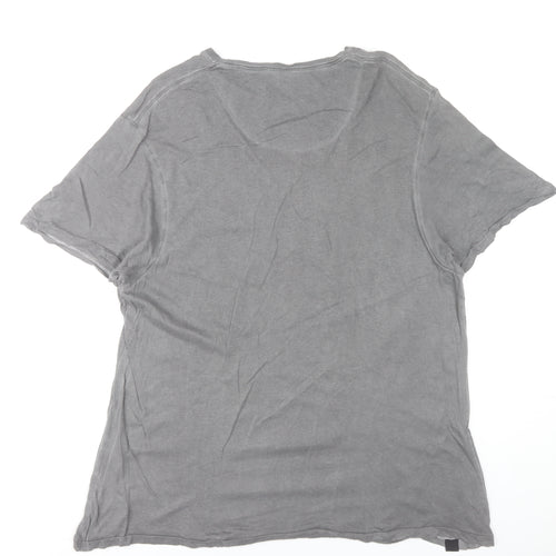 Lee Cooper Unisex Adults Grey 2XL Basic Cotton Crew Neck T-Shirt