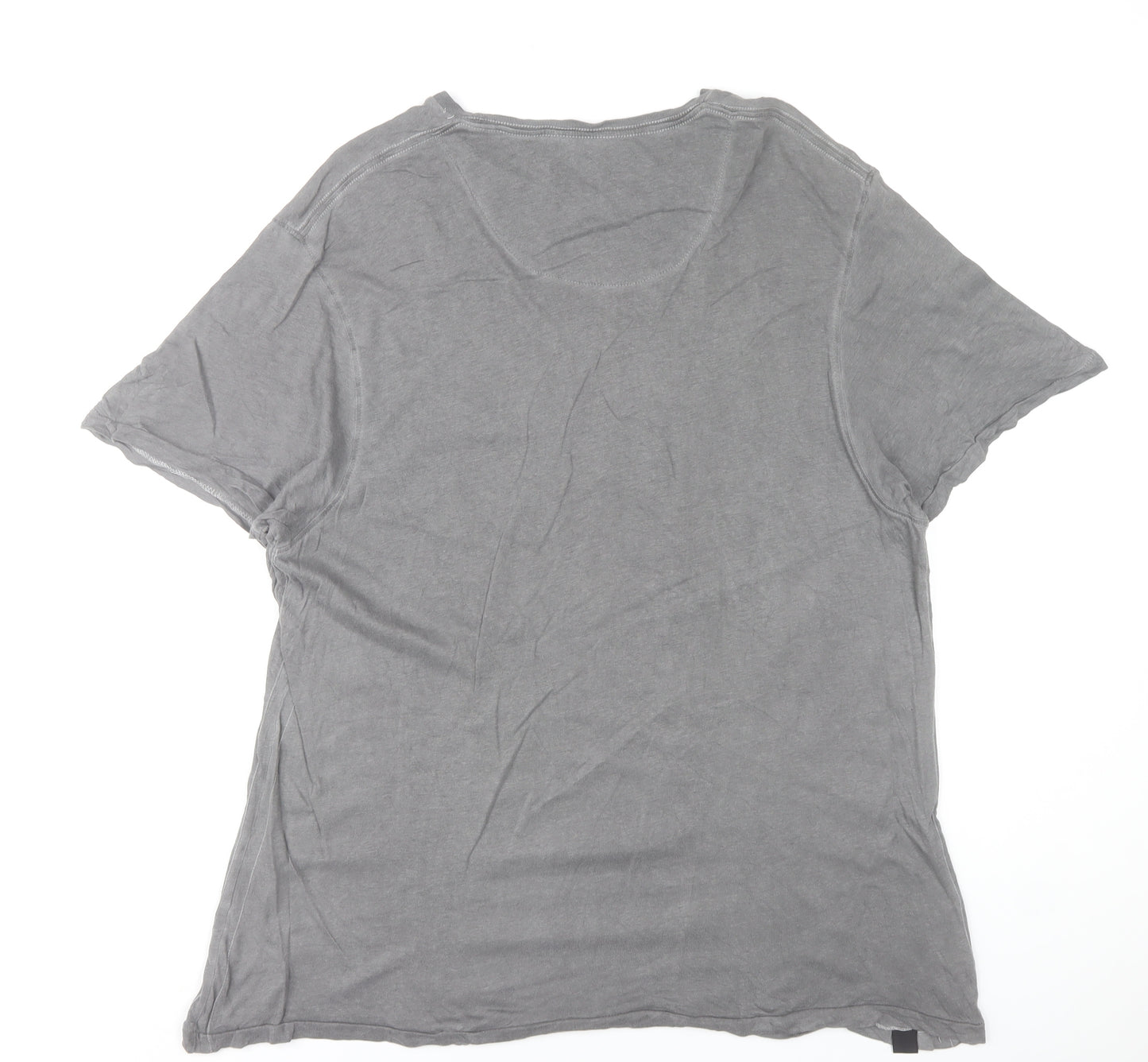 Lee Cooper Unisex Adults Grey 2XL Basic Cotton Crew Neck T-Shirt